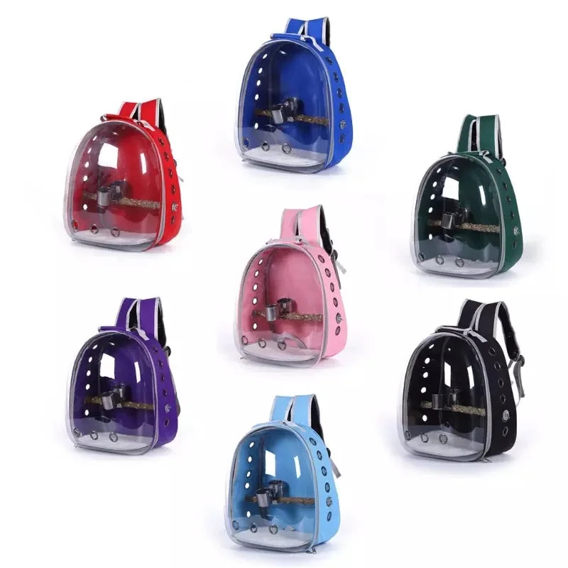 Bird Backpack with Perch and Feeder 
