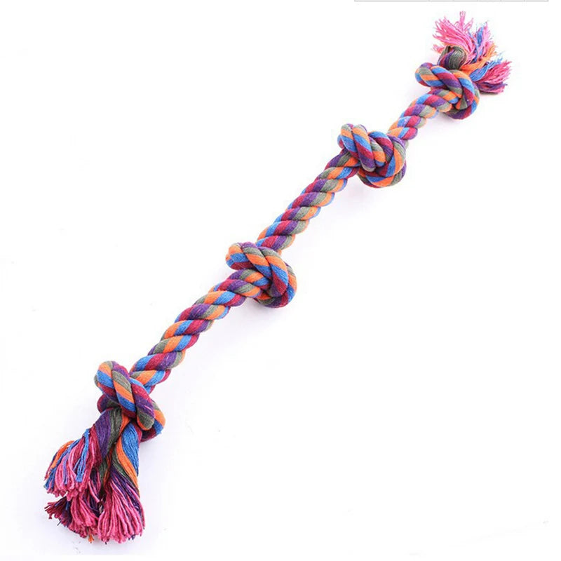 Durable Dog Bite Rope Toys - Safe Cotton Rope for Teeth Cleaning and Playtime Fun!