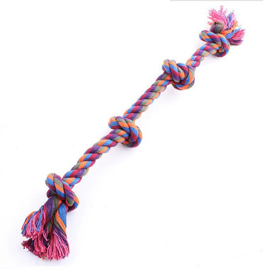 Durable Dog Bite Rope Toys - Safe Cotton Rope for Teeth Cleaning and Playtime Fun!