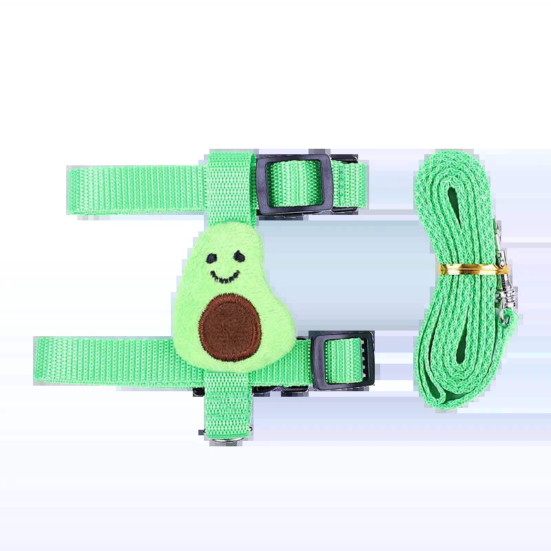 Avocado harness and matching leash