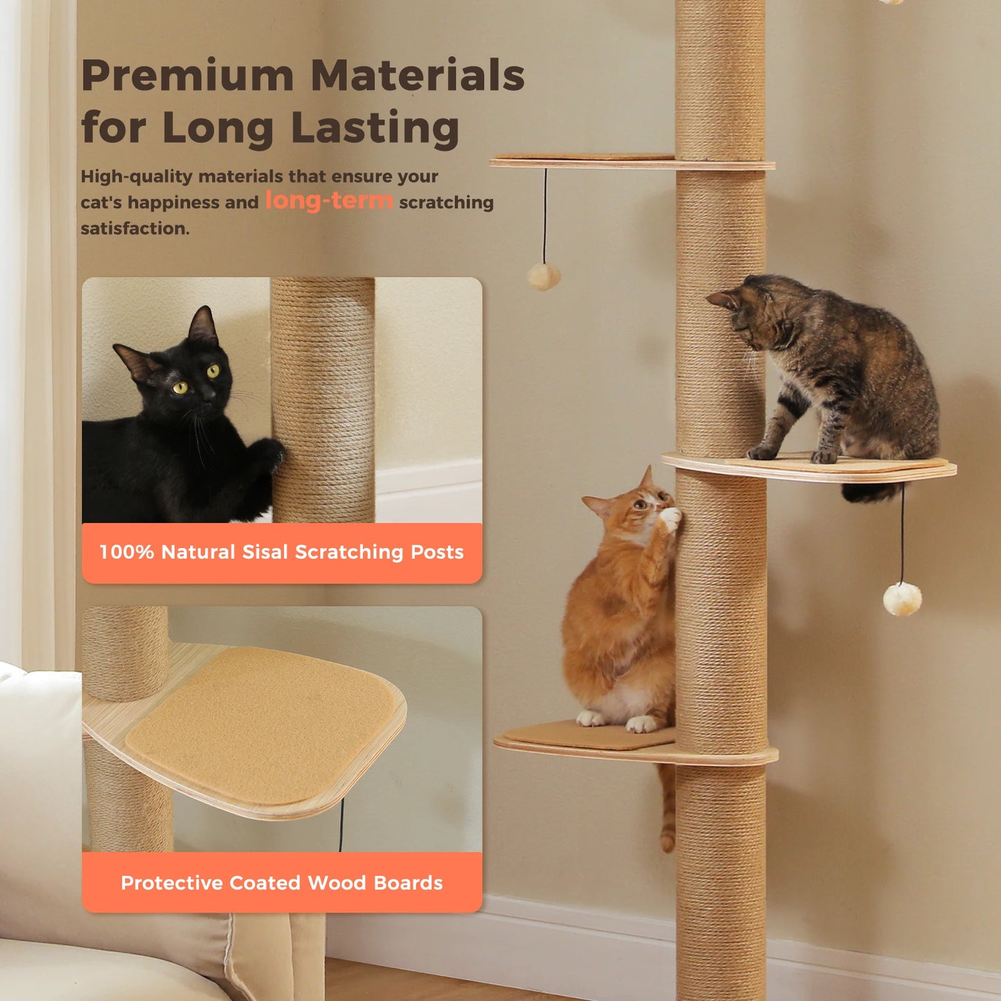 Floor to Ceiling Cat Tree 