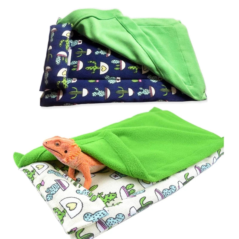 Bearded Dragon Bed with Pillow and Blanket