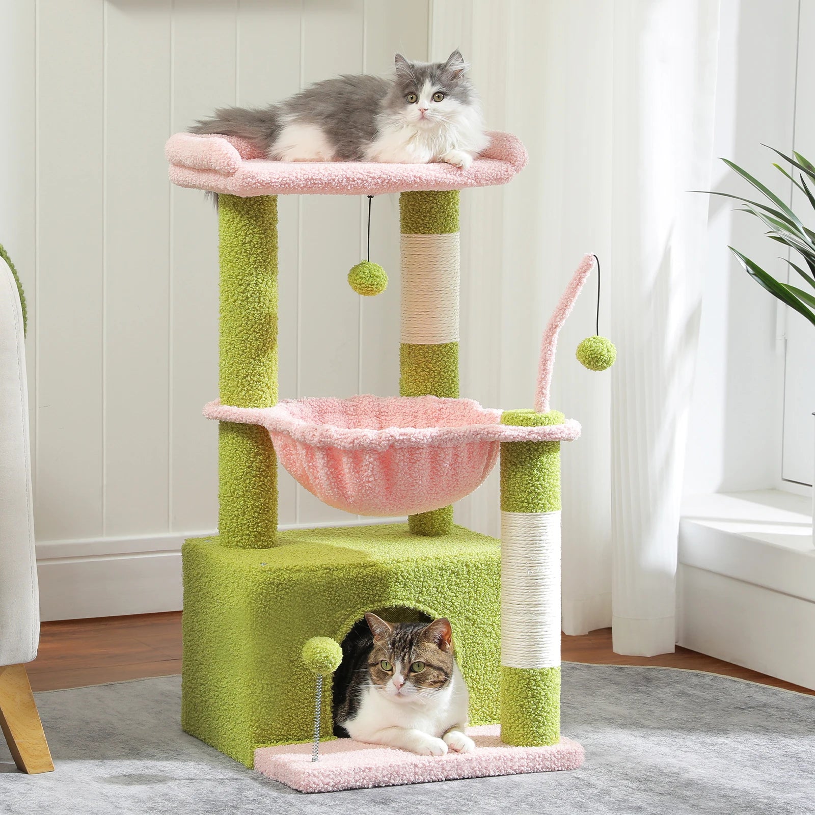 4-In-1 Cactus Cat Tree 