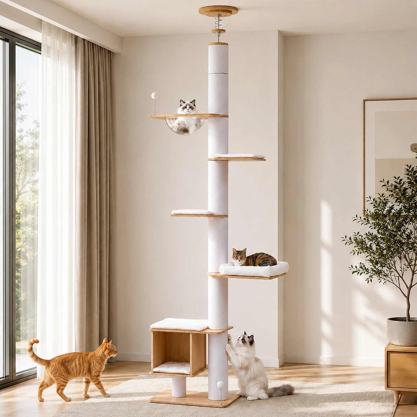 Floor to Ceiling Cat Tree 