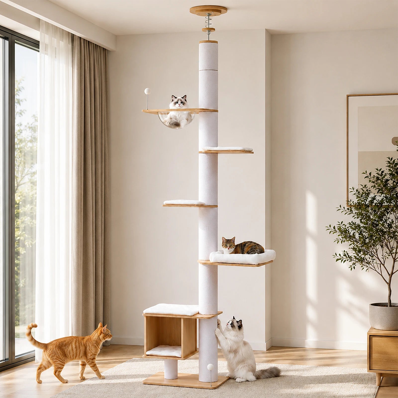 Floor to Ceiling Cat Tree 
