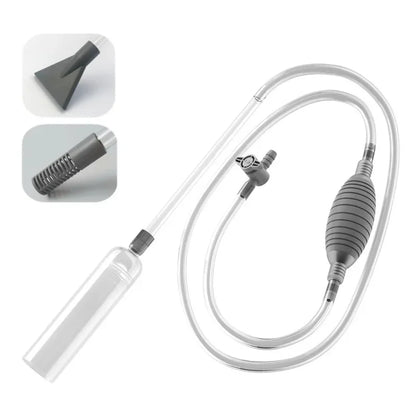 Aquarium siphon hose and gravel-cleaning intake