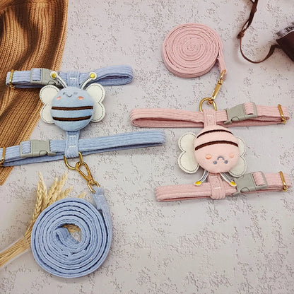 Cute Dog and Cat Harnesses&Leash Set