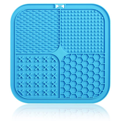 Dog Lick Mat with Suction Cups Slow Feeders Licking Pet Anxiety Relief Cat Training for Food, Yogurt, Peanut Butter