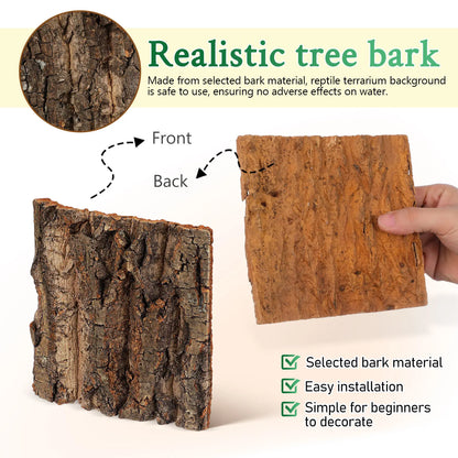 Background Cork Bark Tank Decor