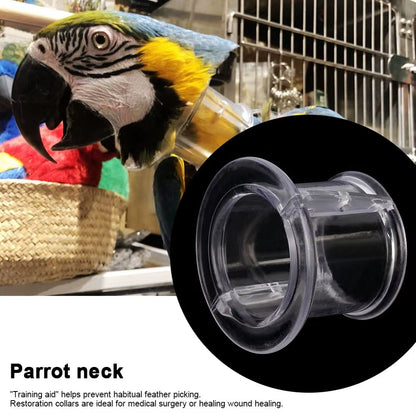 Bird Care Protective Collar - Anti-Bite Neck Cover for Wound Healing and Feather Protection