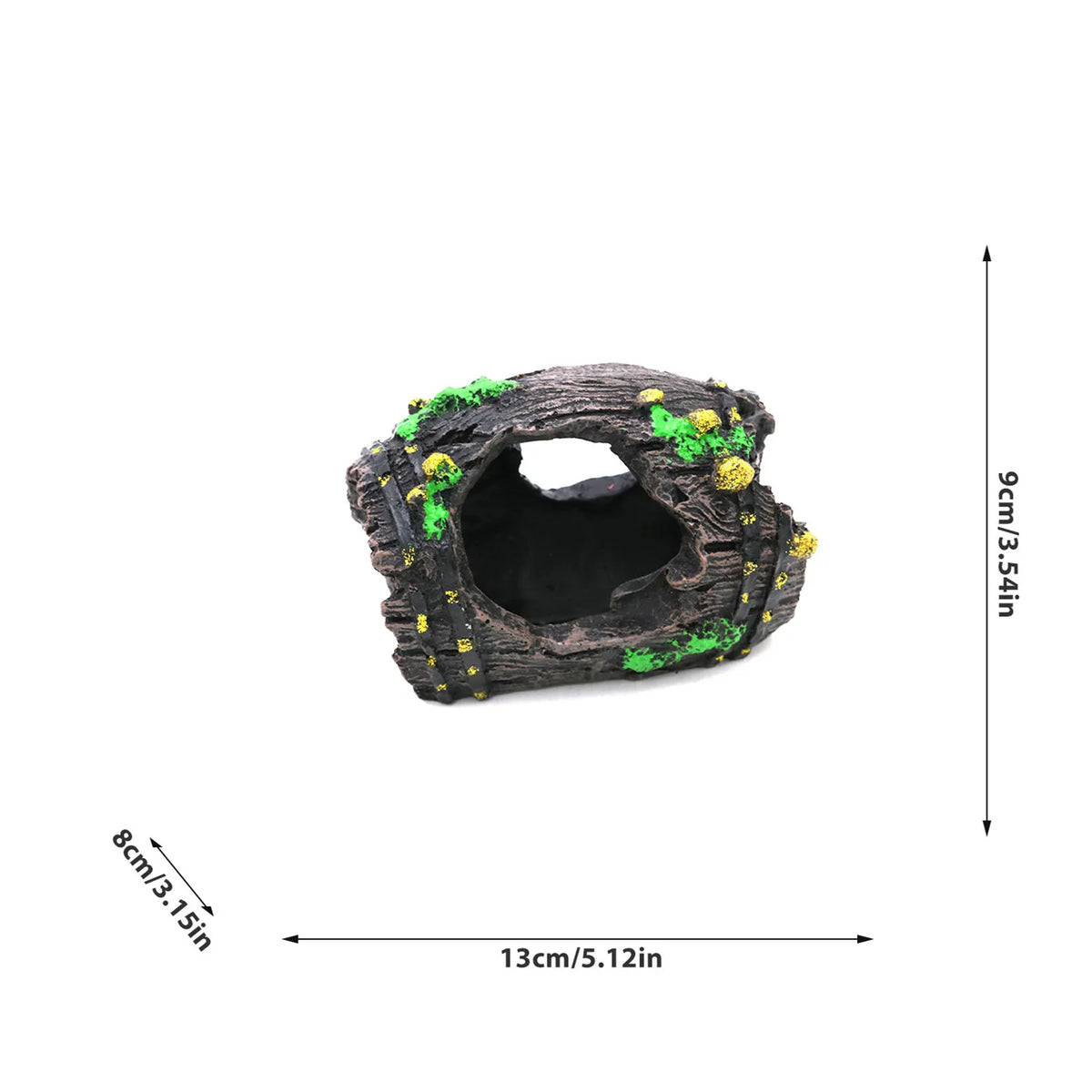 Mini stone cave aquarium ornament