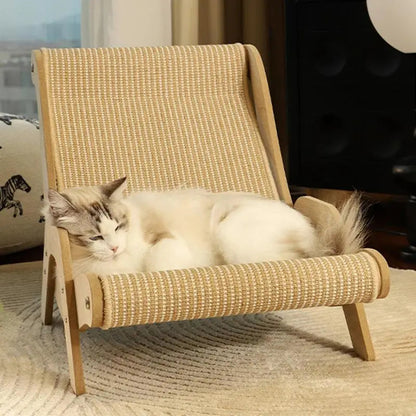 Wooden Cat Scratcher Lounge Chair — featured product image