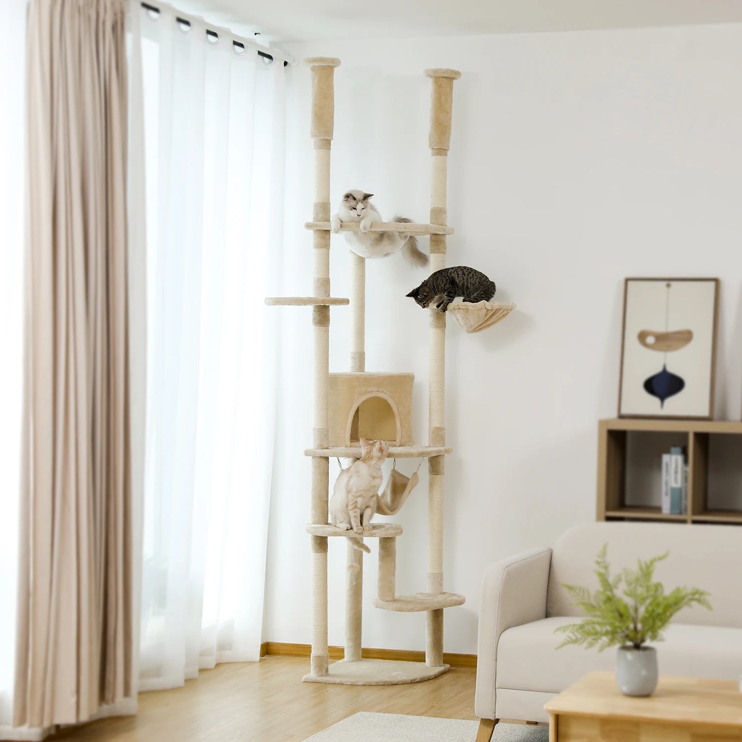 Floor to Ceiling Cat Tower 