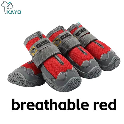 4Pcs/Set Dog Shoes 