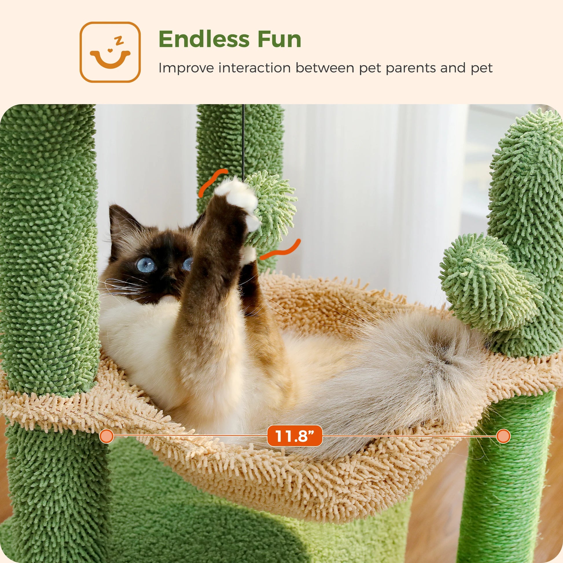 4-In-1 Cactus Cat Tree 