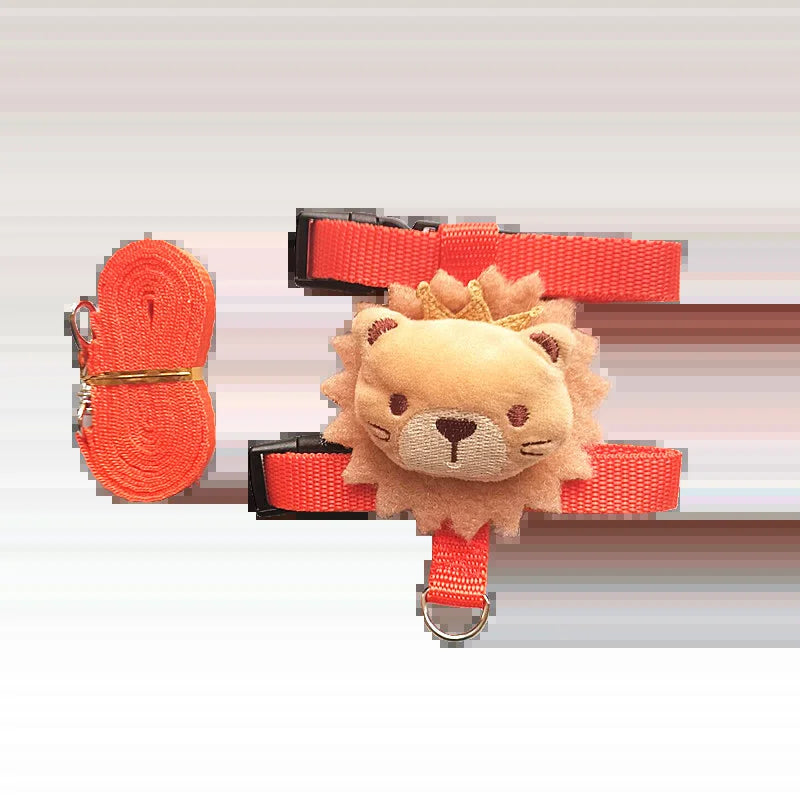 Lion harness and matching leash