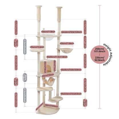 Floor to Ceiling Cat Tower 