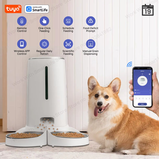 Wi-fi Automatic Pet Feeder for 2 Pets