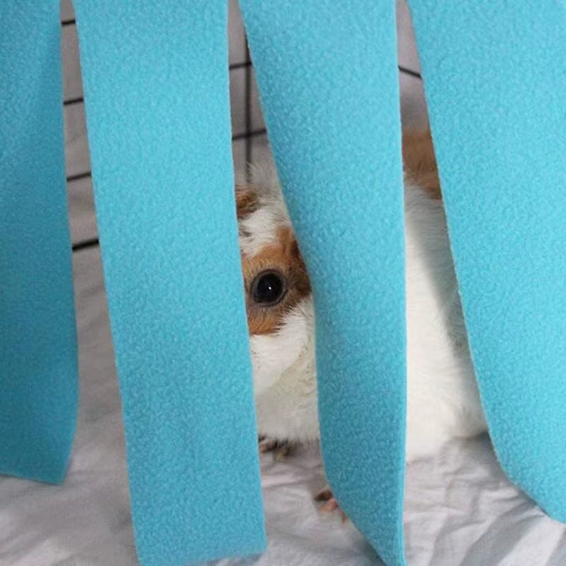 Cozy Tassel Strip Hammock Tent for Small Pets - Perfect Hideaway for Guinea Pigs, Hamsters, and Hedgehogs!