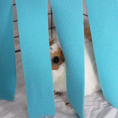 Cozy Tassel Strip Hammock Tent for Small Pets - Perfect Hideaway for Guinea Pigs, Hamsters, and Hedgehogs!