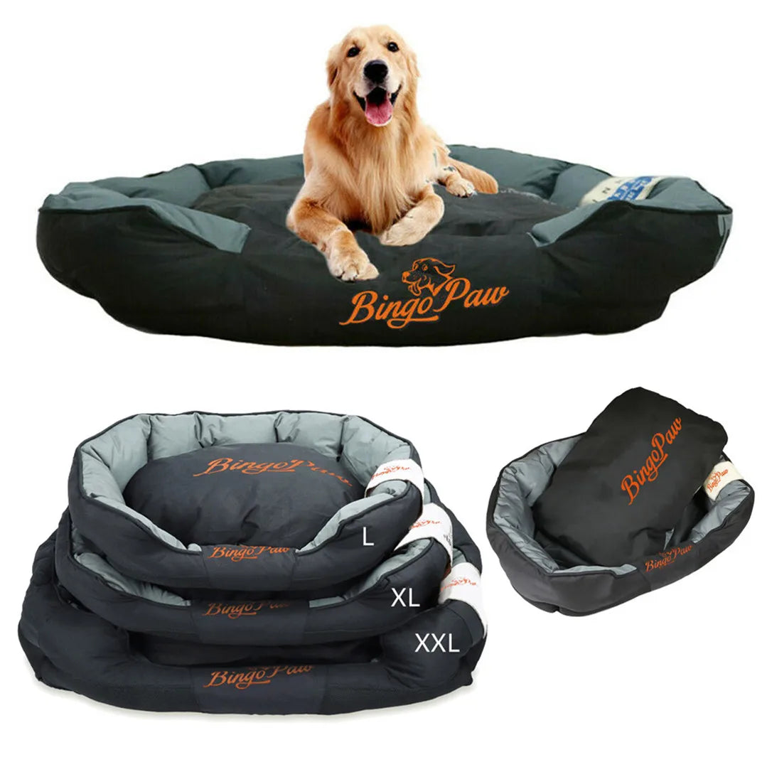 BingoPaw waterproof bolster dog bed — view 2