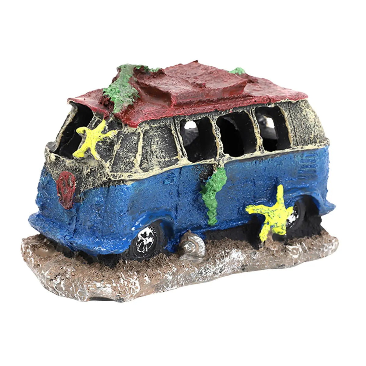 Blue van aquarium hideout