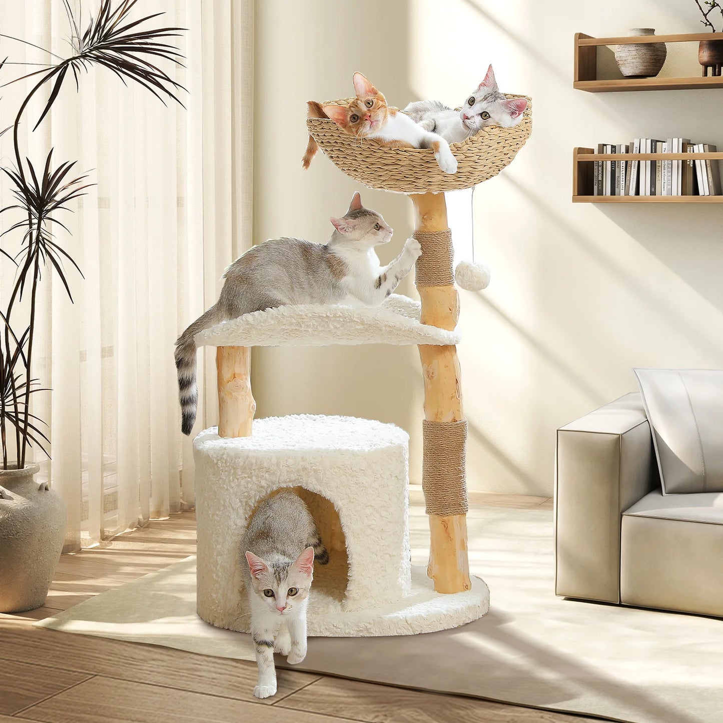 Flower Cat Tower with Condo