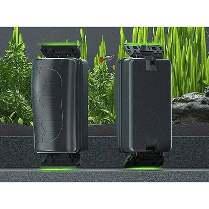 Front and back cleaning surfaces of the magnetic aquarium cleaner